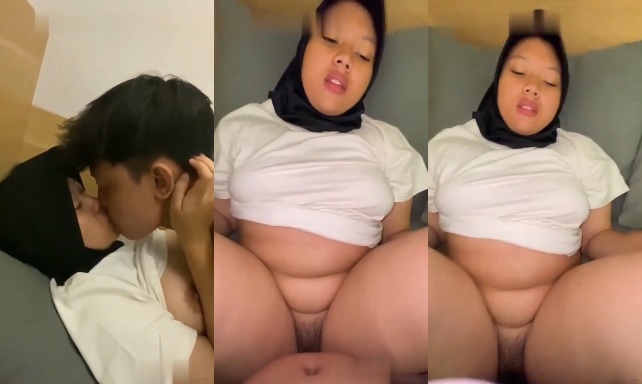 Gadis Cantik Berhijab yang Masih Pemalu Pertama Kali Bercinta dengan Pacarnya